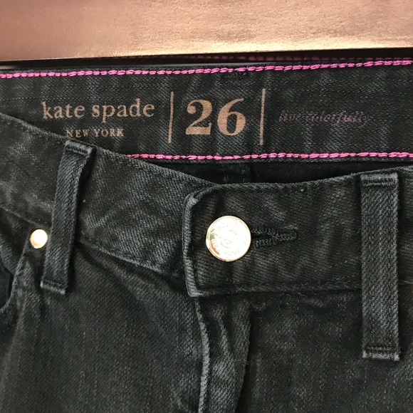 Kate Spade | Black Broome Street denim jeans 26 - Picture 2 of 7